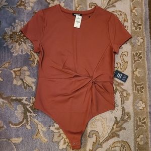 NWT Express Twist Side Thong Bodysuit, Hanna, M
